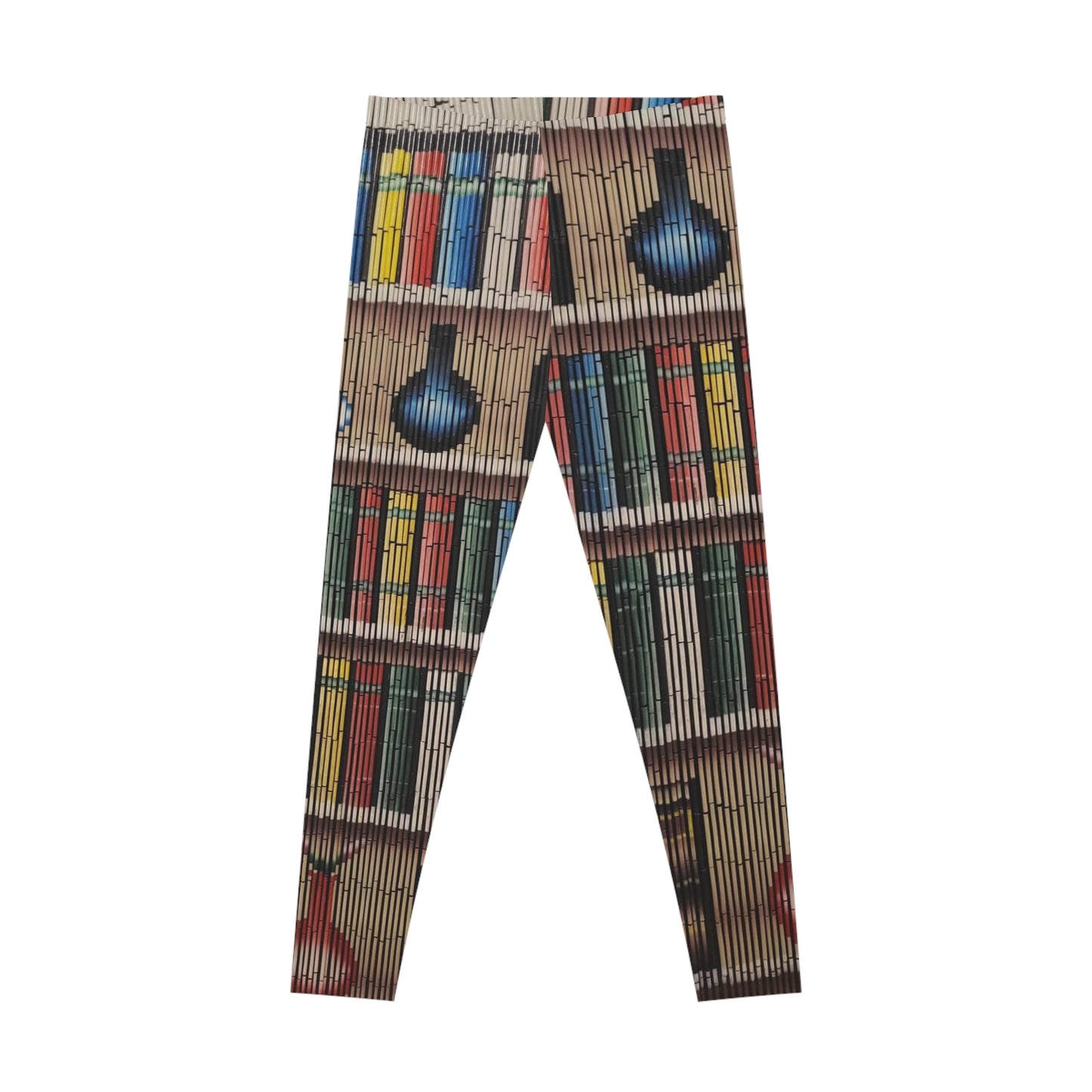 'Book Shelf' Stretchy Leggings (AOP)