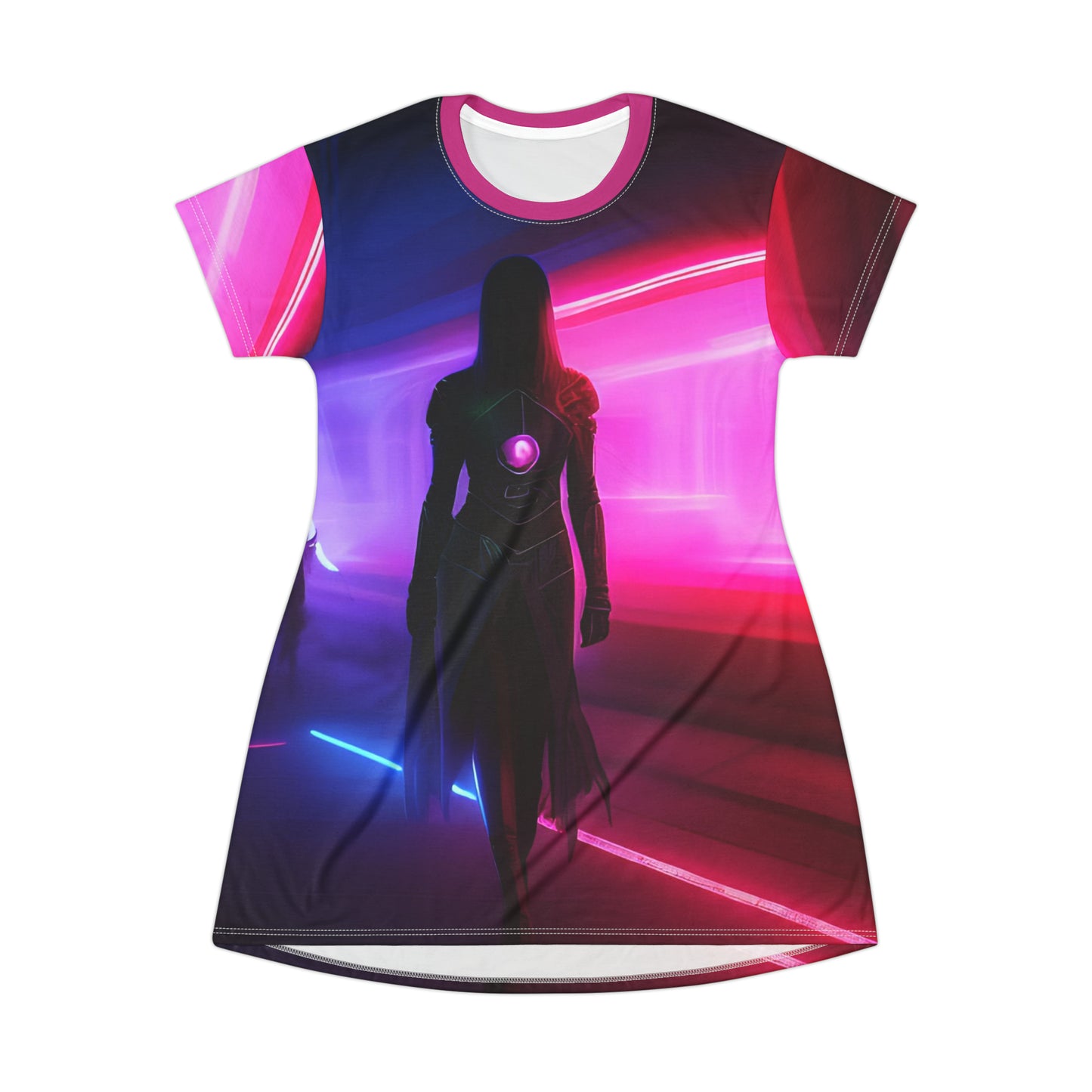'Laser Tag' T-Shirt Dress (AOP)