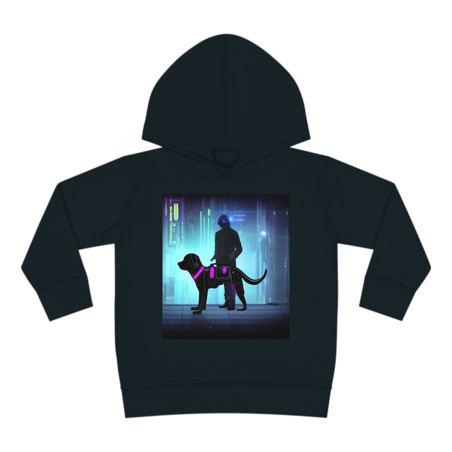'Quinn the Dog' Toddler Pullover Fleece Hoodie