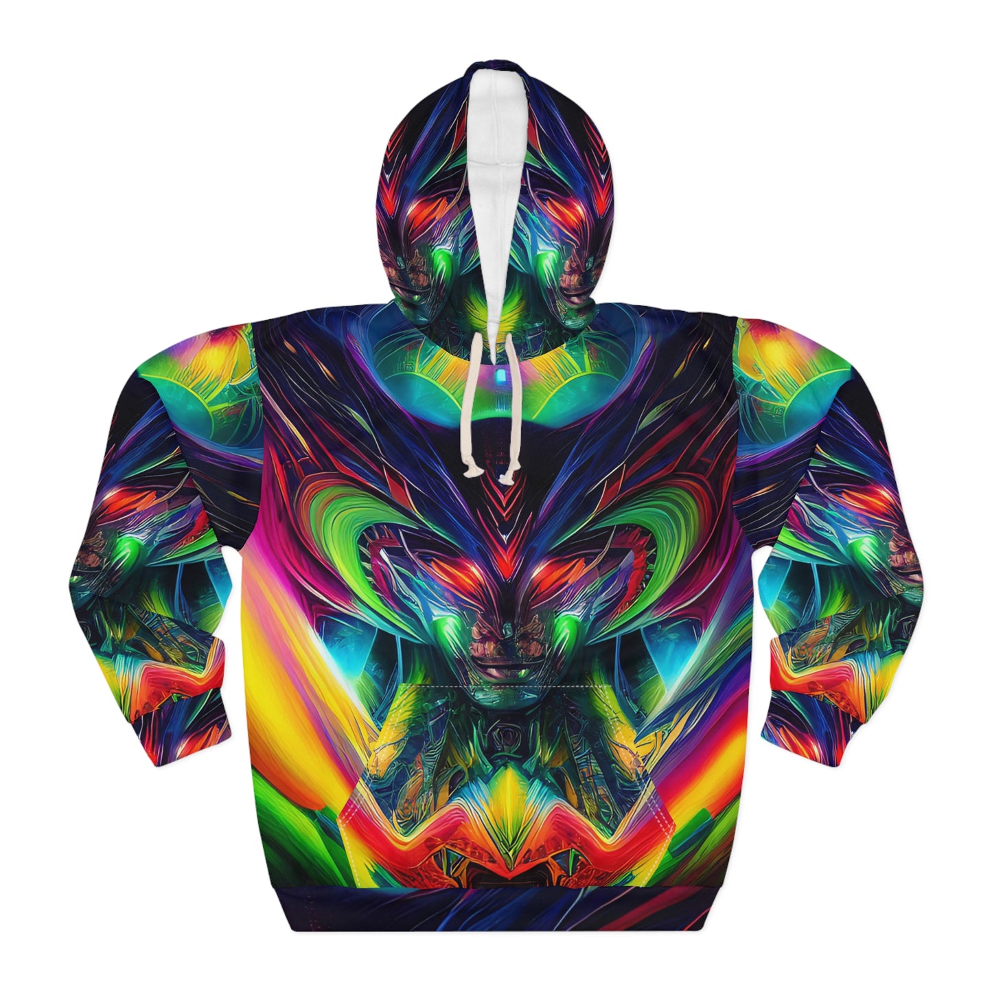 'Rings of Strength' Unisex Pullover Hoodie (AOP)